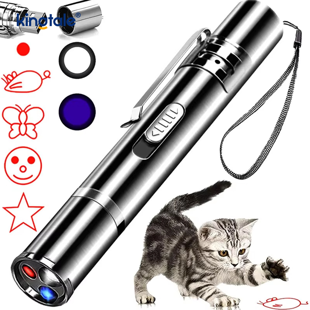 USB nabíjateľná laserová hračka pre mačky