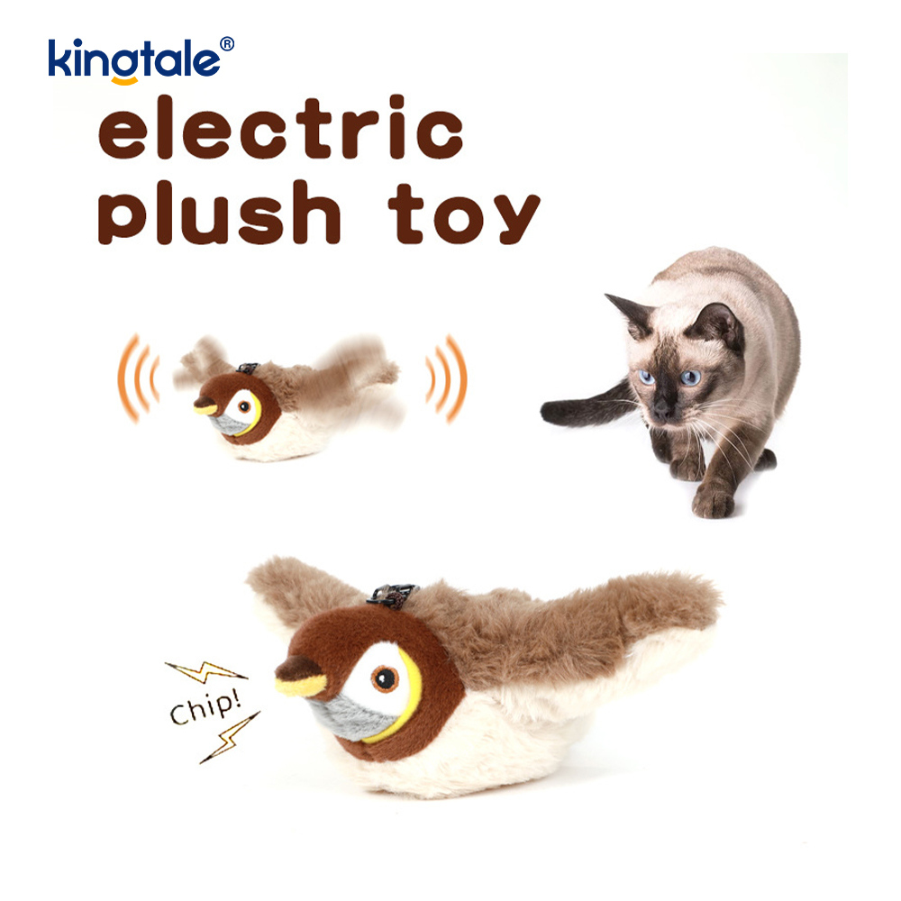 Simulovaná plyšová hračka pre domáce zvieratá Sparrow pre všetky plemená Cat Kicker Catnip Toys Sparrow