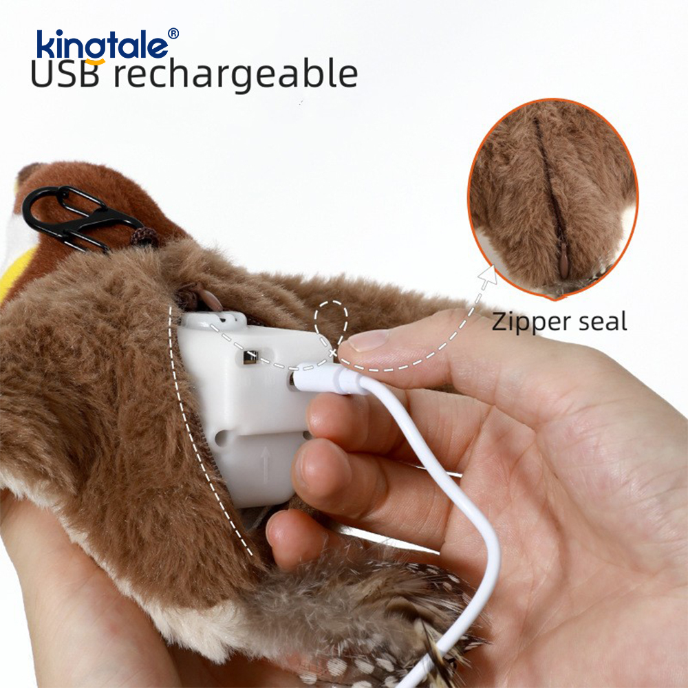 Simulovaná plyšová hračka pre domáce zvieratá Sparrow pre všetky plemená Cat Kicker Catnip Toys Sparrow