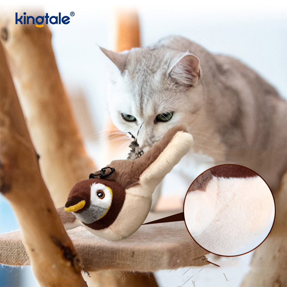 Simulovaná plyšová hračka pre domáce zvieratá Sparrow pre všetky plemená Cat Kicker Catnip Toys Sparrow