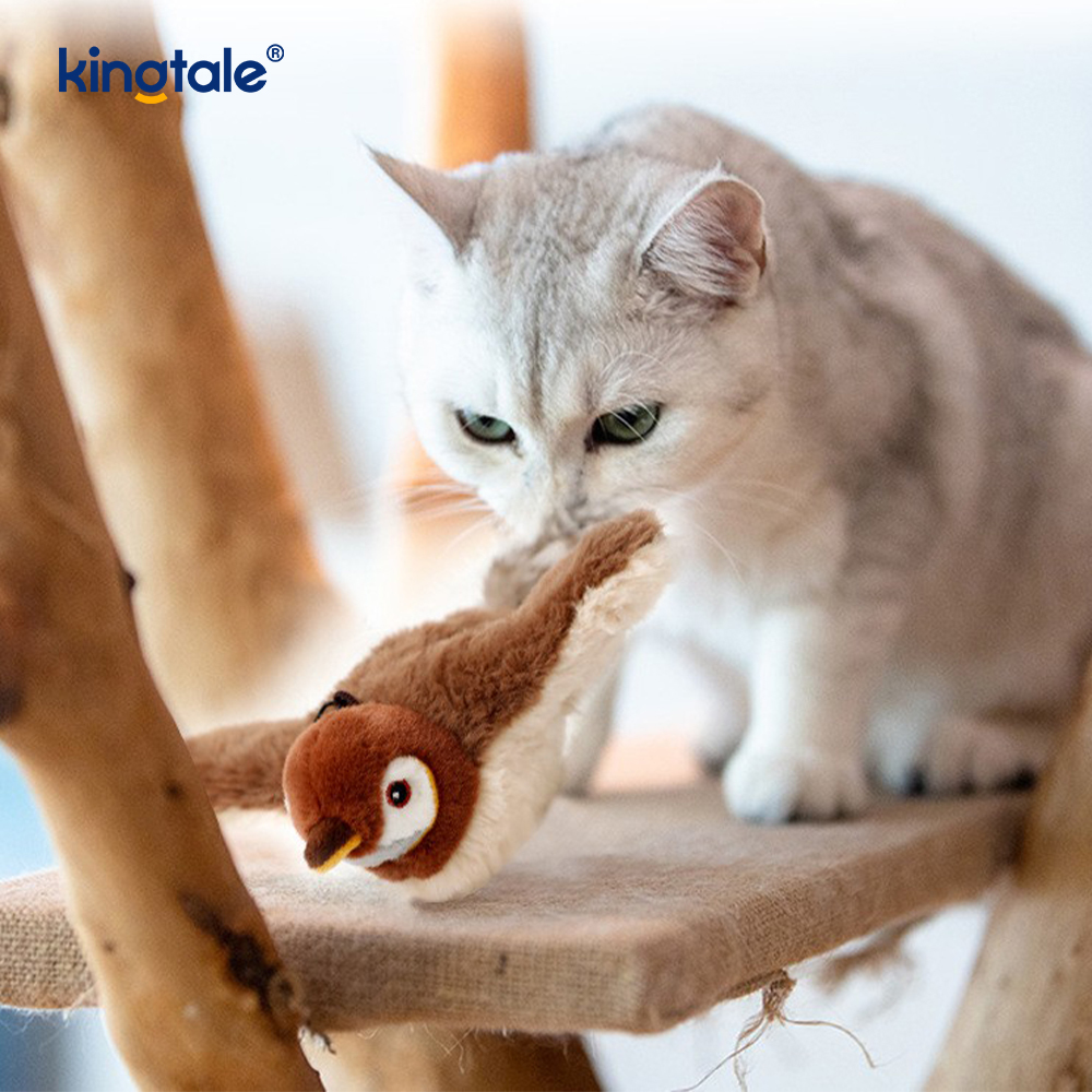 Simulovaná plyšová hračka pre domáce zvieratá Sparrow pre všetky plemená Cat Kicker Catnip Toys Sparrow