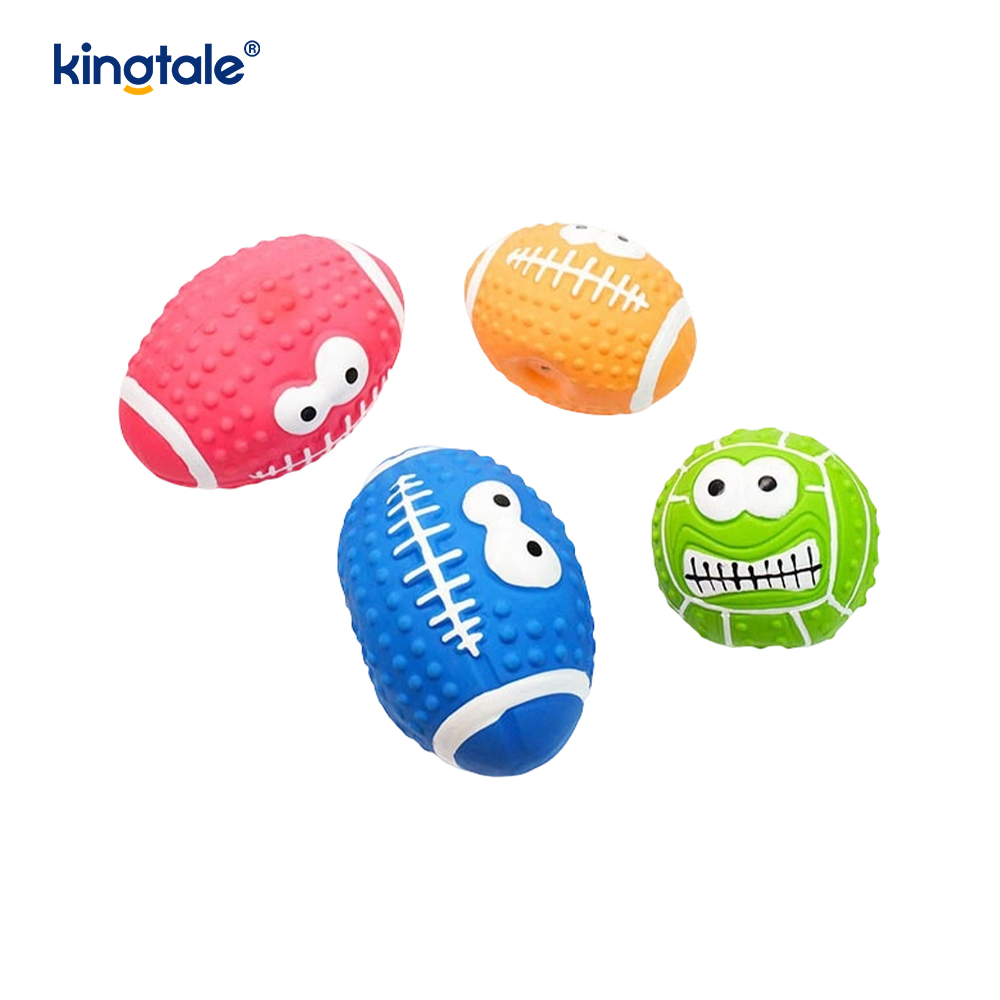 Latexová hračka pre domáce zvieratá, ktorá vytvára zvuk Smiley Face Ball v interiéri a exteriéri