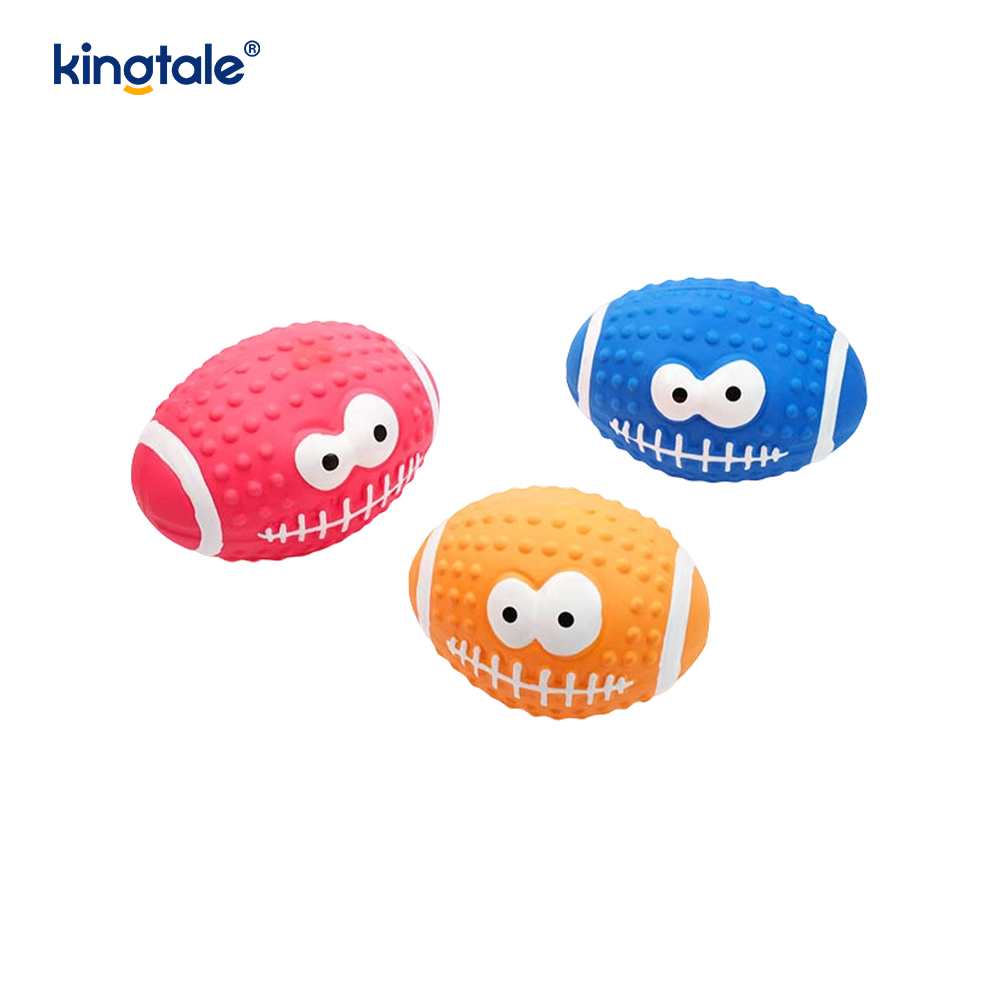 Latexová hračka pre domáce zvieratá, ktorá vytvára zvuk Smiley Face Ball v interiéri a exteriéri