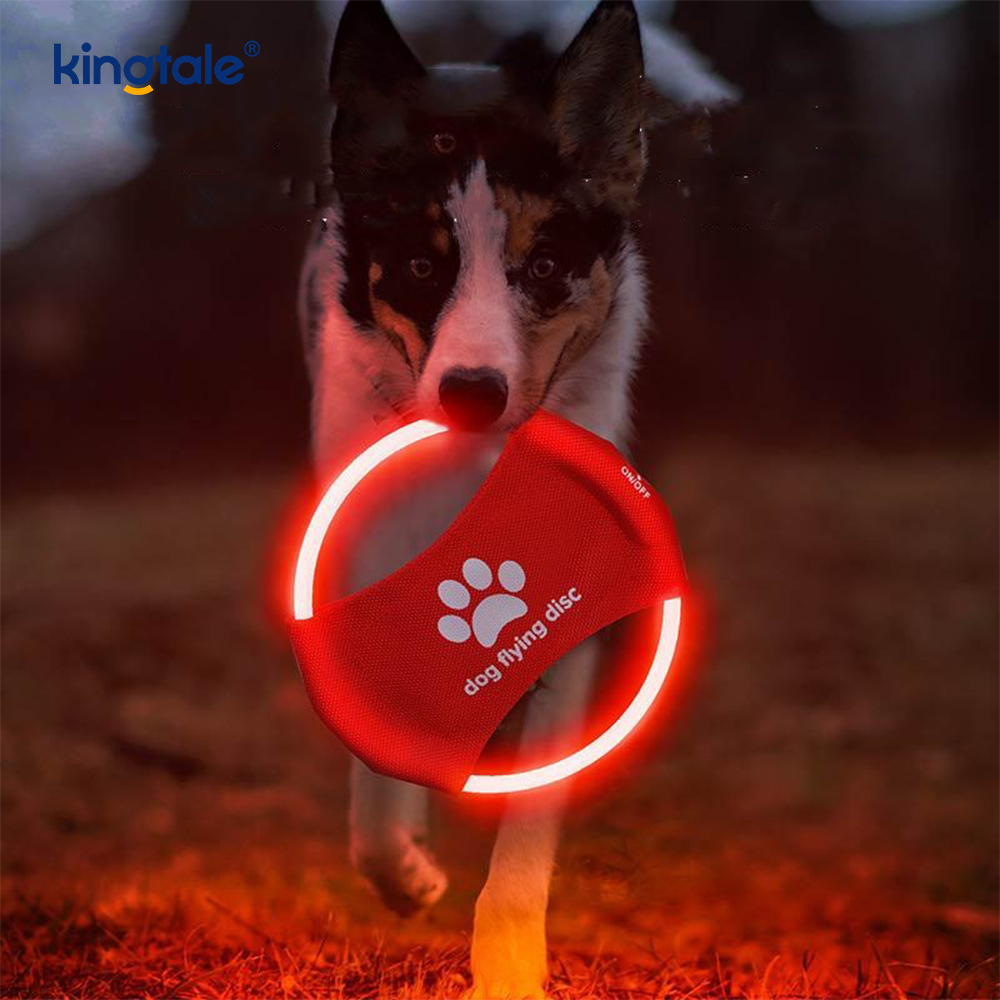 Frisbee s osvetlením pre domáce zvieratá s vysokou viditeľnosťou Tréning pre domáce zvieratá s osvetlením Hádzanie Hranie na cvičenie
