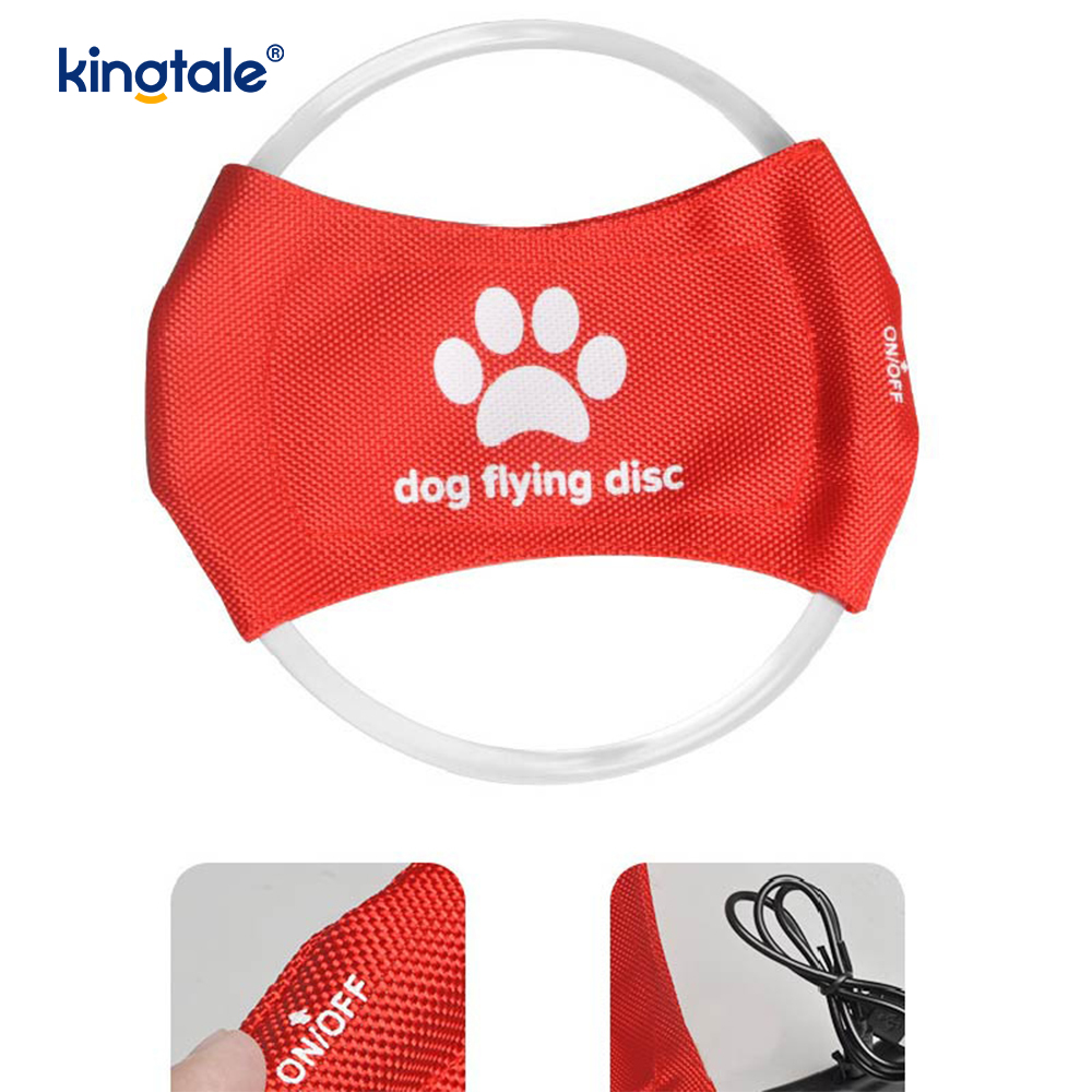 Frisbee s osvetlením pre domáce zvieratá s vysokou viditeľnosťou Tréning pre domáce zvieratá s osvetlením Hádzanie Hranie na cvičenie