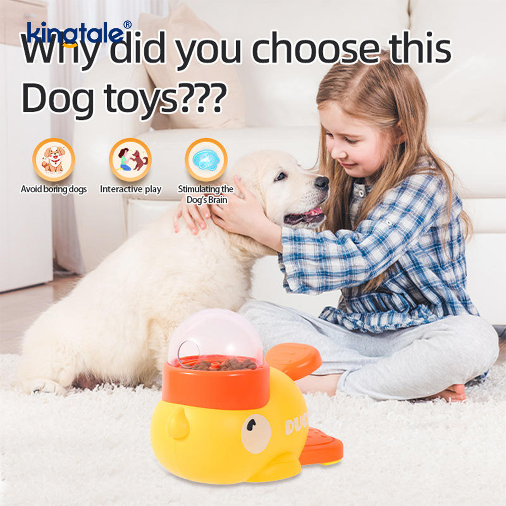 Malá žltá kačička kŕmidlo pre domáce zvieratá Interaktívne hračky pre psov Food Puzzle Pomalé kŕmidlo