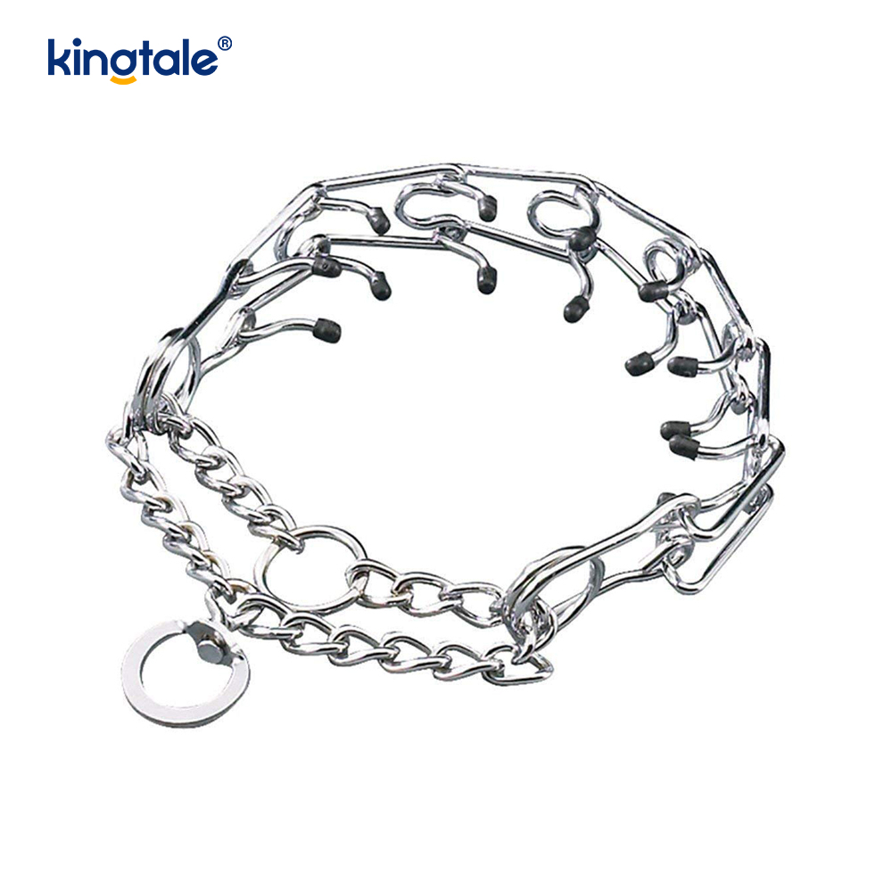 Obojky Pet Pinch Choke Obojok z uhlíkovej ocele Kovový hrot na výcvik psov