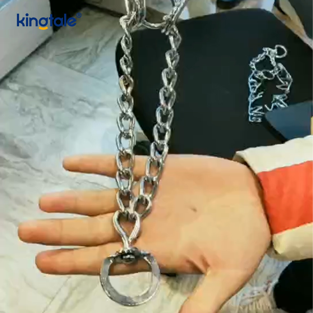 Obojky Pet Pinch Choke Obojok z uhlíkovej ocele Kovový hrot na výcvik psov