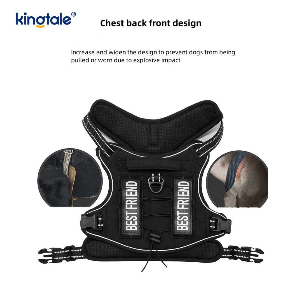 Pevná vesta bez ťahu Nylon Heavy Duty Dog Belt Tréningové postroje Hrudník