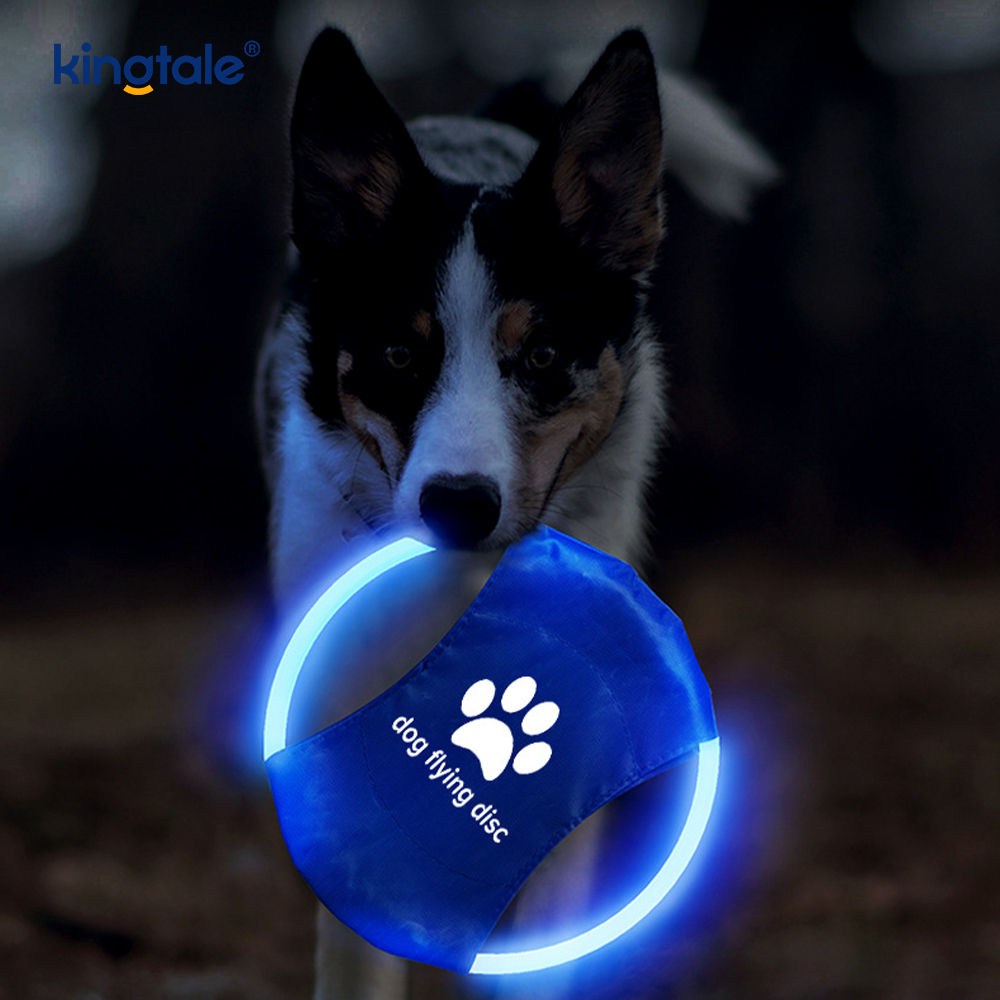 LED nabíjateľná hračka na výcvik psov pre domáce zvieratá Frisbee
