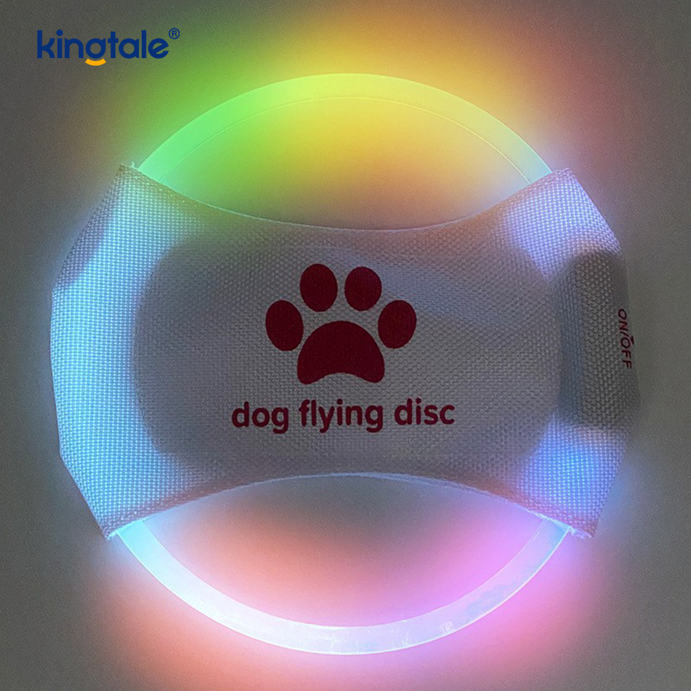 LED nabíjateľná hračka na výcvik psov pre domáce zvieratá Frisbee