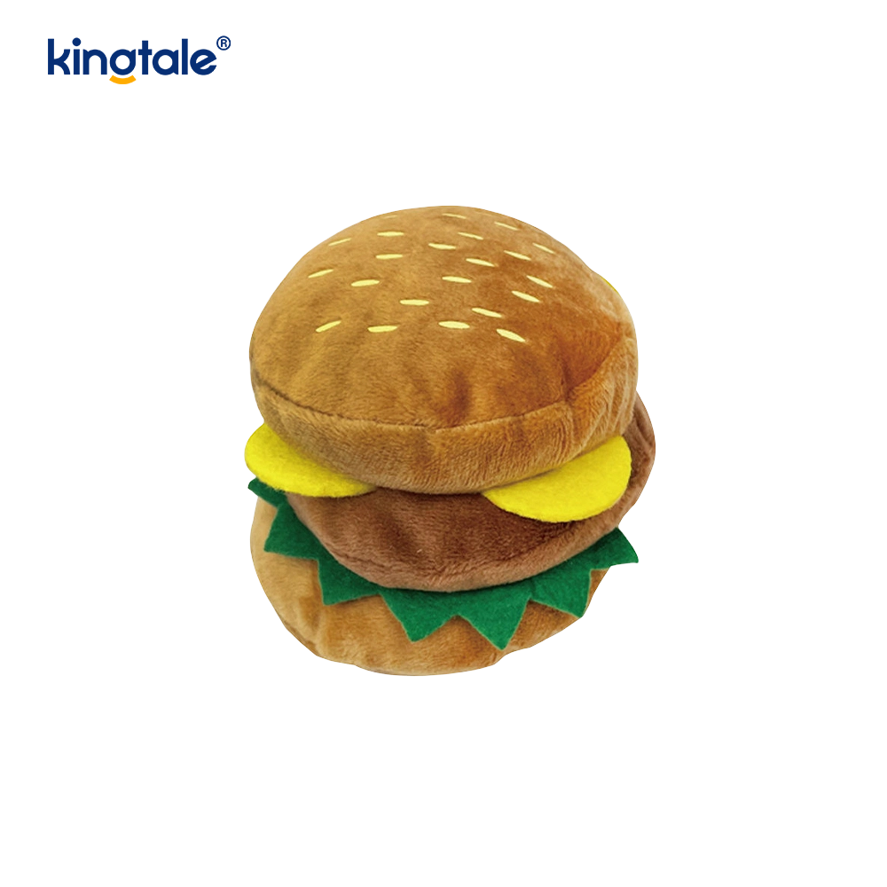 Jedlo kričí hračka Hamburger, hranolky, kuracie stehno pre mačku a psa