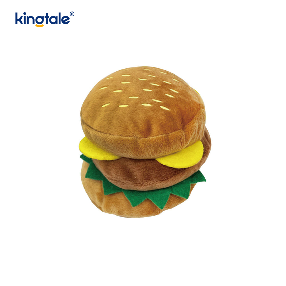 Jedlo kričí hračka Hamburger, hranolky, kuracie stehno pre mačku a psa