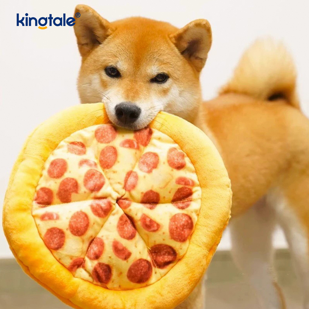 Zábavné pískacie žuvacie hračky pre domácich miláčikov — Pizza & Donut