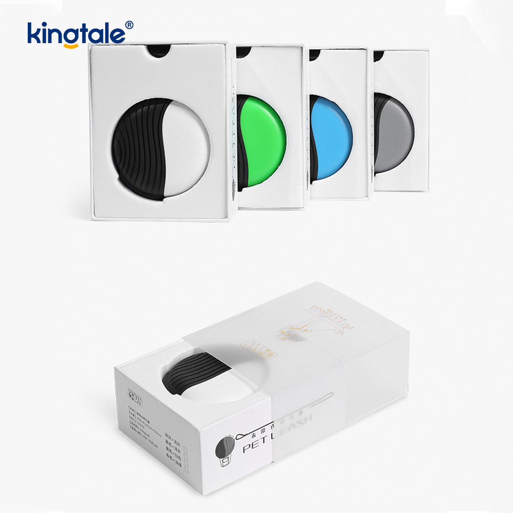 360 stupňové zaťahovacie dvojité vodítko pre psa s LED svetlom